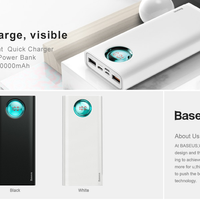Baseus 20000mAh Power Bank For iPhone Samsung