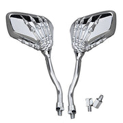 Skull Claw Rear View Mirrors for Motorcycle Harley Honda Suzuki Yamaha
