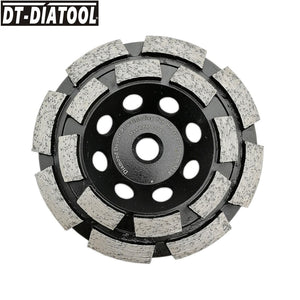 4” Diamond Double Row Cup Grinding Wheel for Concrete with M14 thread