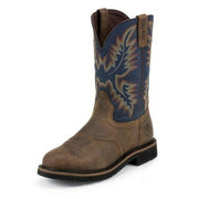 Justin Original Work boots Wide Round Steel Toe