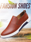 Merkmak Spring, Summer, Autumn Men Leather Casual Shoes