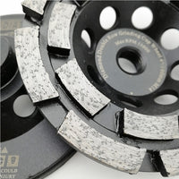 4” Diamond Double Row Cup Grinding Wheel for Concrete with M14 thread