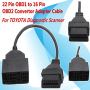 22 Pin OBD1 to 16 Pin OBD2 Convertor Adapter