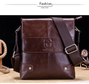 BULLCAPTAIN 2019 Men briefcase Bag Genuine Leather Man Crossbody Shoulder Bag