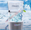 220V Electric Ice Maker Stainless Steel Manual Adding Water