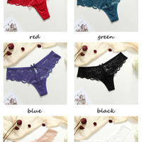 3 Pcs Panties Underwear Woman Lace Thong