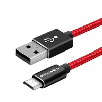 BlitzWolf® Micro USB Braided Charging Data Cable 3.33ft/1m  Magic Tape Strap