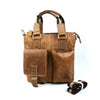 Genuine Leather Men Shoulder Briefcase Bags