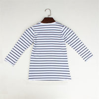 TANGUOANT Striped  Girl Dresses
