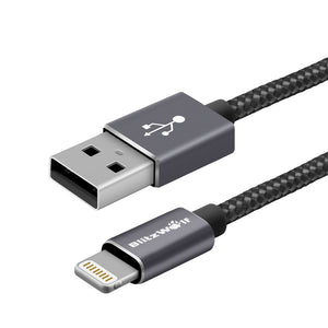 BlitzWolf® BW-MF5 2.4A Lightning to USB Braided Data Cable 3.33ft/1m With MFI for iPhone 8 Plus X