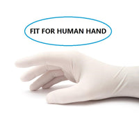Universal Latex Gloves Disposable White Non-Slip Acid Laboratory Rubber Latex Gloves Household Cleaning Disposable 100/50PCS