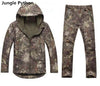 Men Outdoor Hiking and Hunting Clothes Camouflage Jacket + Pants