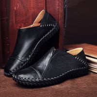 Men Breathable Cap Toe Hand Stitching Casual Oxfords Shoes