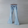Spring autumn Wide Leg Distressed Flared Jeans
