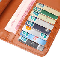 Oil Leather Long Hasp Wallet