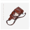 GSQ Hot Genuine Leather Men Crossbody Coffee Chest  Bags