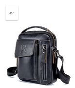 BULLCAPTAIN Genuine Leather Men Messenger Bag