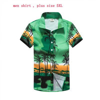 Men & Women Hawaiian Shirt Short Sleeve