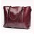 Women Oil PU Leather Tote Handbags