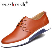 Merkmak  Luxury Brand Men Casual Leather Shoes