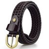 DINISITON Weaving Belt Designer Genuine Leather Belts for Women