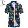 Men’s Hawaiian Shirt Male Casual Printed Beach Shirts