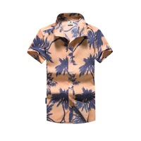 Men’s Hawaiian Shirt Male Casual Printed Beach Shirts
