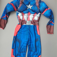 Superhero Kids Muscle Captain America Costume