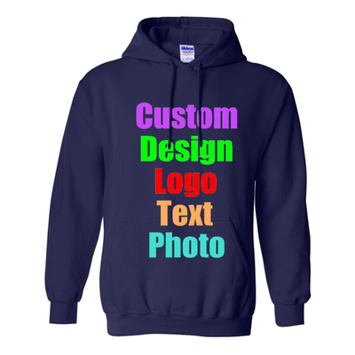 Personalized Custom Logo Photo Text Printed Men Women Hooded Sweatshirt