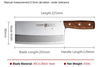 SHUOOGE 8 inch Stainless Steel Cleaver Butcher Knife