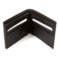 Black Leather Wallet - Lizard Embossed