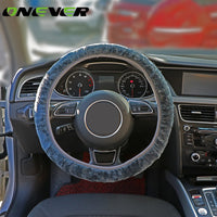 Onever 3pcs Plush Car Steering Wheel Covers
