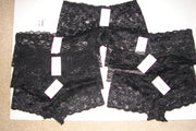 Lot of 7 Women Floral Lace Bikini Boy shorts Panties Underwear